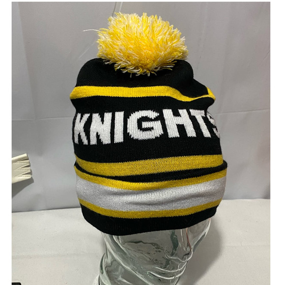 UCF Knights Black Yellow Ski Pom Beanie Top of the World Funded by SGA Preowned - Picture 1 of 4